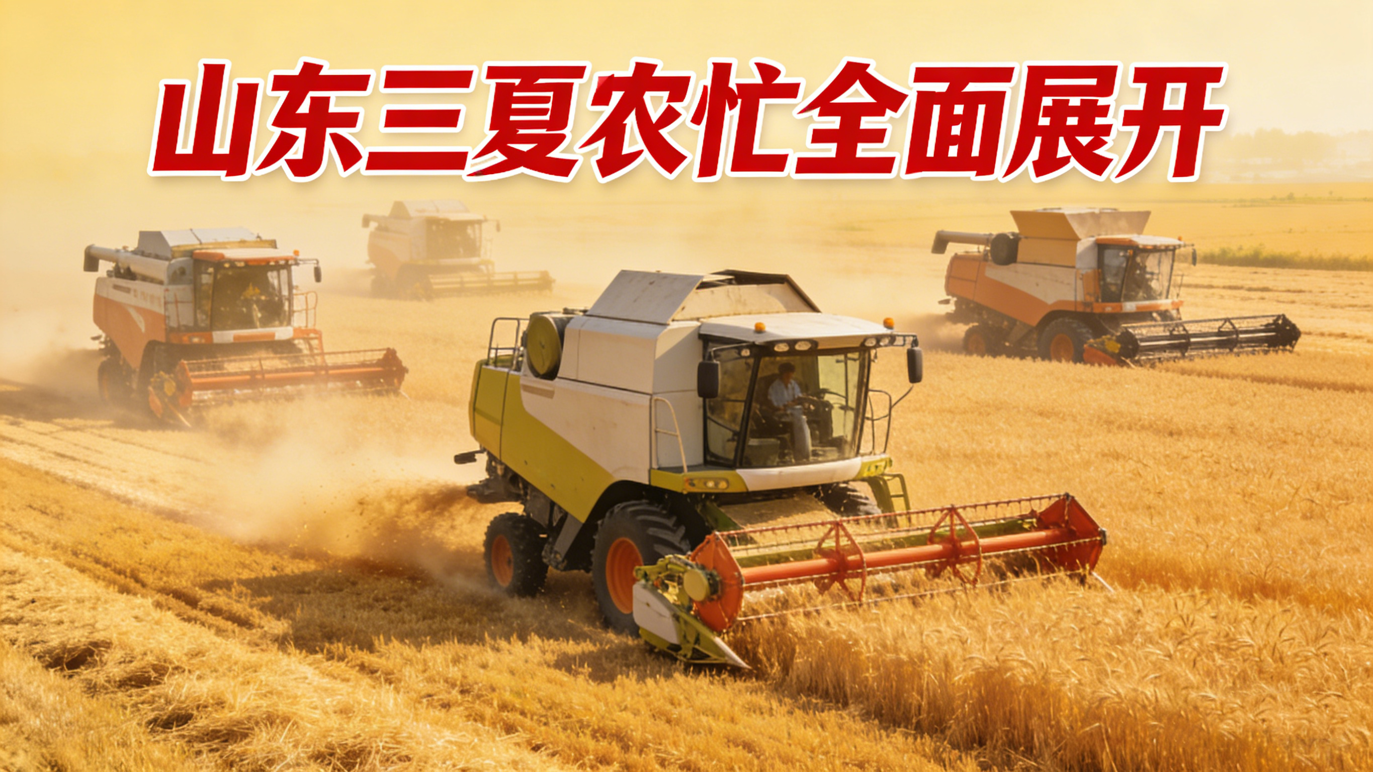 山东：“三夏”大忙将开始　机收减损在田间